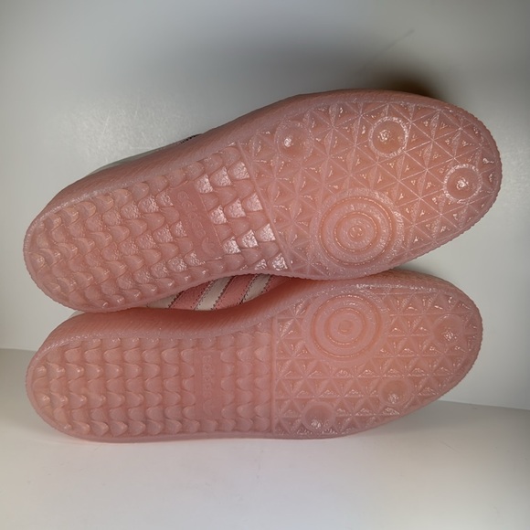 Adidas Sambae Wonder Quartz Women's Size 8.5 Cream Pink Leather Suede Sneakers - Picture 8 of 12